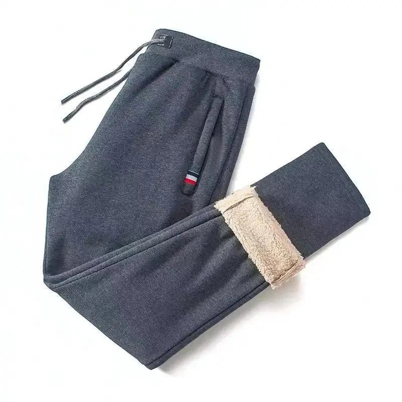 Pantalón de Jogging Forrado para Hombre – Polar Grueso, Estilo Casual Invierno