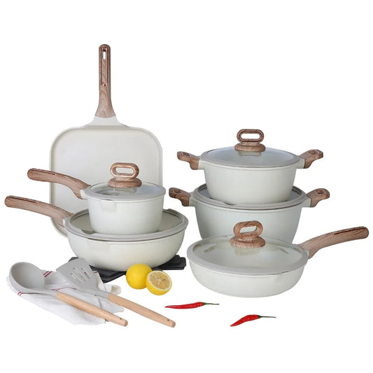 Set de Ollas y Sartenes Antiadherentes de Cerámica DONNOR – Cocina Fácil y Profesional