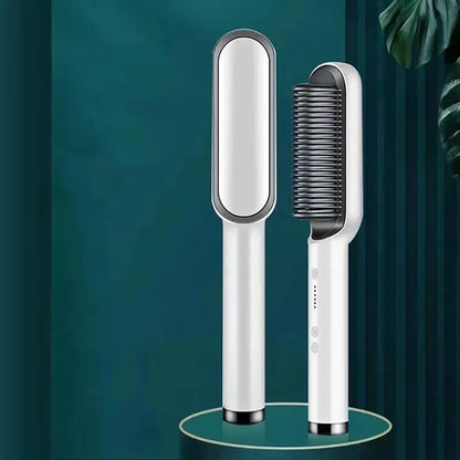 Cepillo Alisador Cerámico 3 en 1 – Plancha, Rizador y Secador con Tecnología PTC