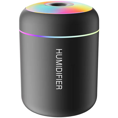 Humidificador de Aire Mini de 180 ml USB Eléctrico – Difusor de Aromas y Aceites Esenciales, Purificador de Aire con Niebla Aromática y Luz LED para Auto, Hogar y Dormitorio.