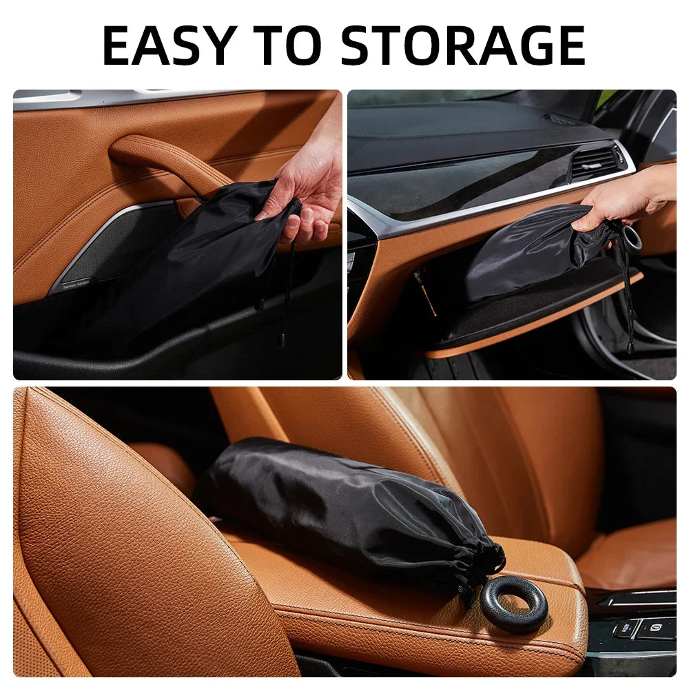 Parasol Plegable para Parabrisas de Auto 2024 – Protector UV y Térmico para Ventana Delantera