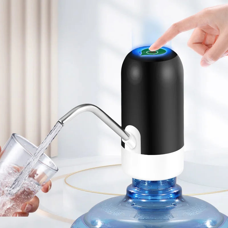 Bomba Dispensadora de Agua para Bidón de 5 Galones USB Recargable – Eléctrica y Portátil