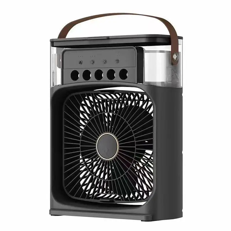 Mini Aire Acondicionado Portátil USB Lenovo con Ventilador, Humidificador, Pulverizador de Niebla y Luz LED Nocturna ❄️