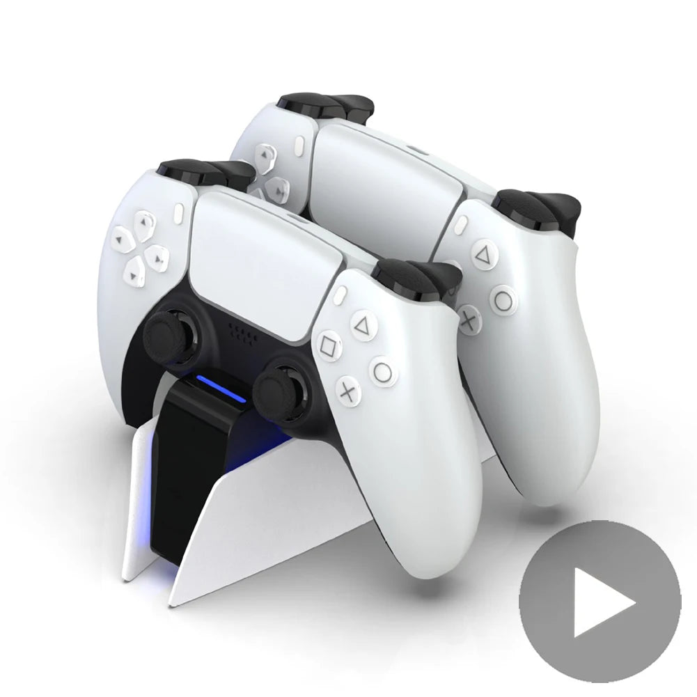 Base Cargadora para Controles PS5 DualSense | Soporte y Estación de Carga para PlayStation 5