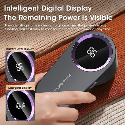 Quitapelusas Eléctrico Recargable USB con Pantalla LED | Removedor de Pelusas para Ropa y Telas