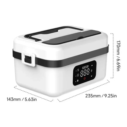 Vianda Eléctrica Portátil 8000mAh con Conservación de Calor Inteligente – Para Viajes y Oficina