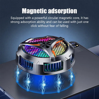 X42 Enfriador Magnético para Tablet y Celular con Soporte de Aluminio y Tecnología Peltier