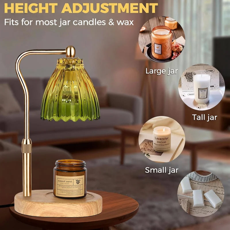 Calentador de Velas Eléctrico – Altura Ajustable y Regulable para Decoración del Hogar