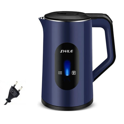 Jarra Eléctrica de Acero Inoxidable de 2.2L con Pantalla Digital, Apagado Automático y Hervido Rápido de 1500W