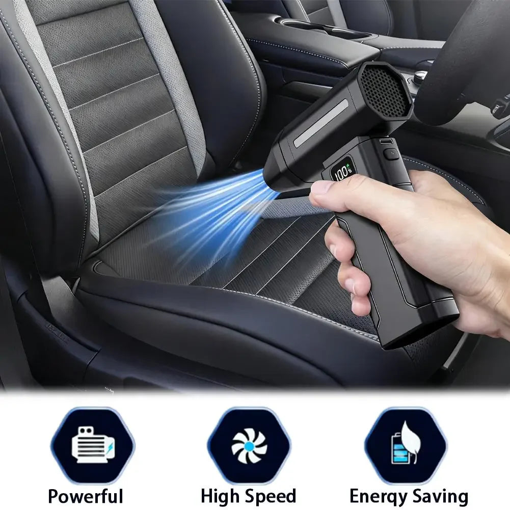 Soplador Eléctrico Turbo X8 de Alta Velocidad | Limpiador de Aire Portátil Recargable USB
