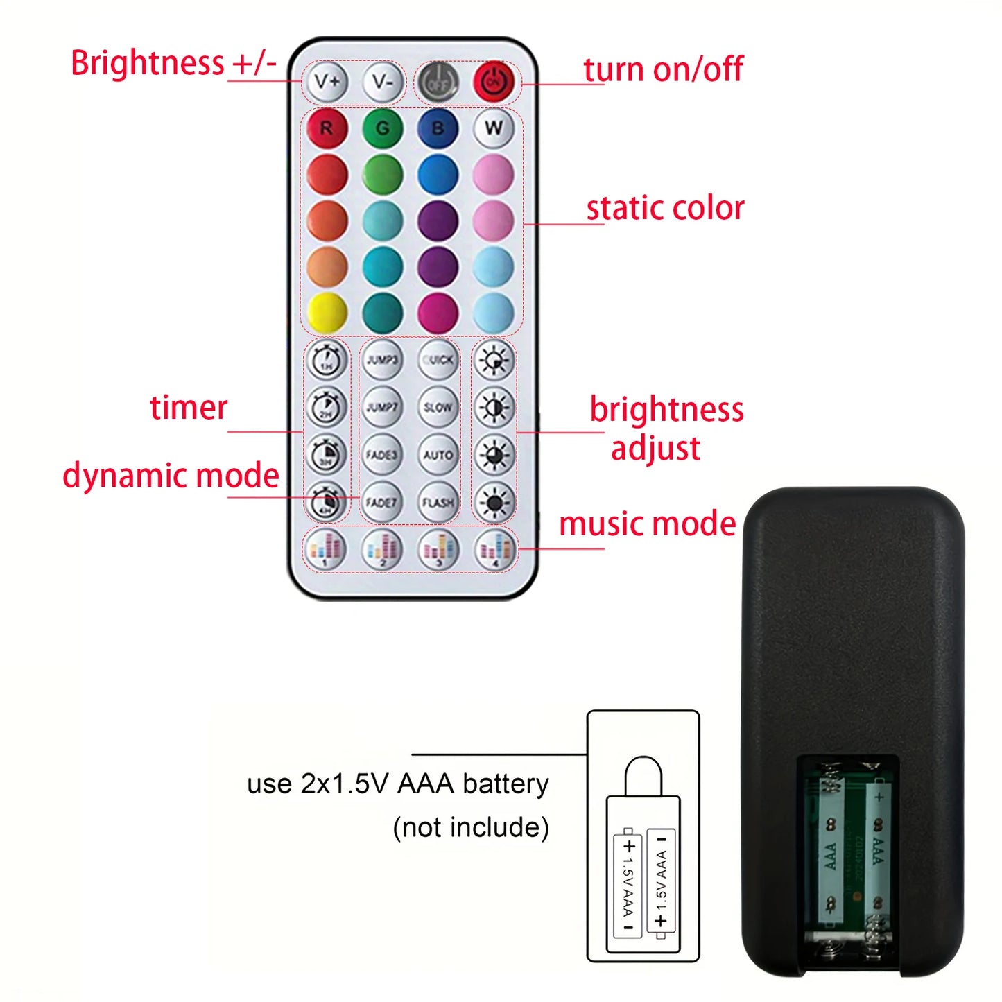 Tira LED RGB con Sincronización Musical y Control por APP – Decoración Hogar y TV