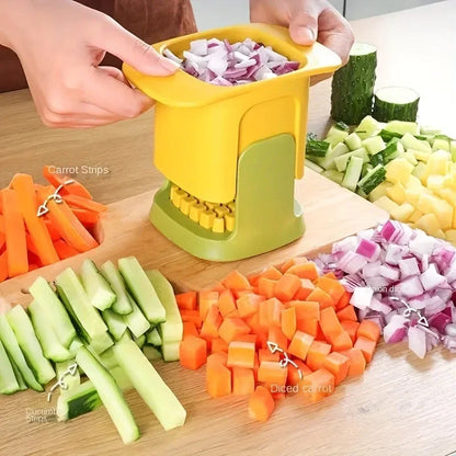 Cortador Multifuncional de Verduras – Rebanador, Picador y Cortador de Papas Fritas