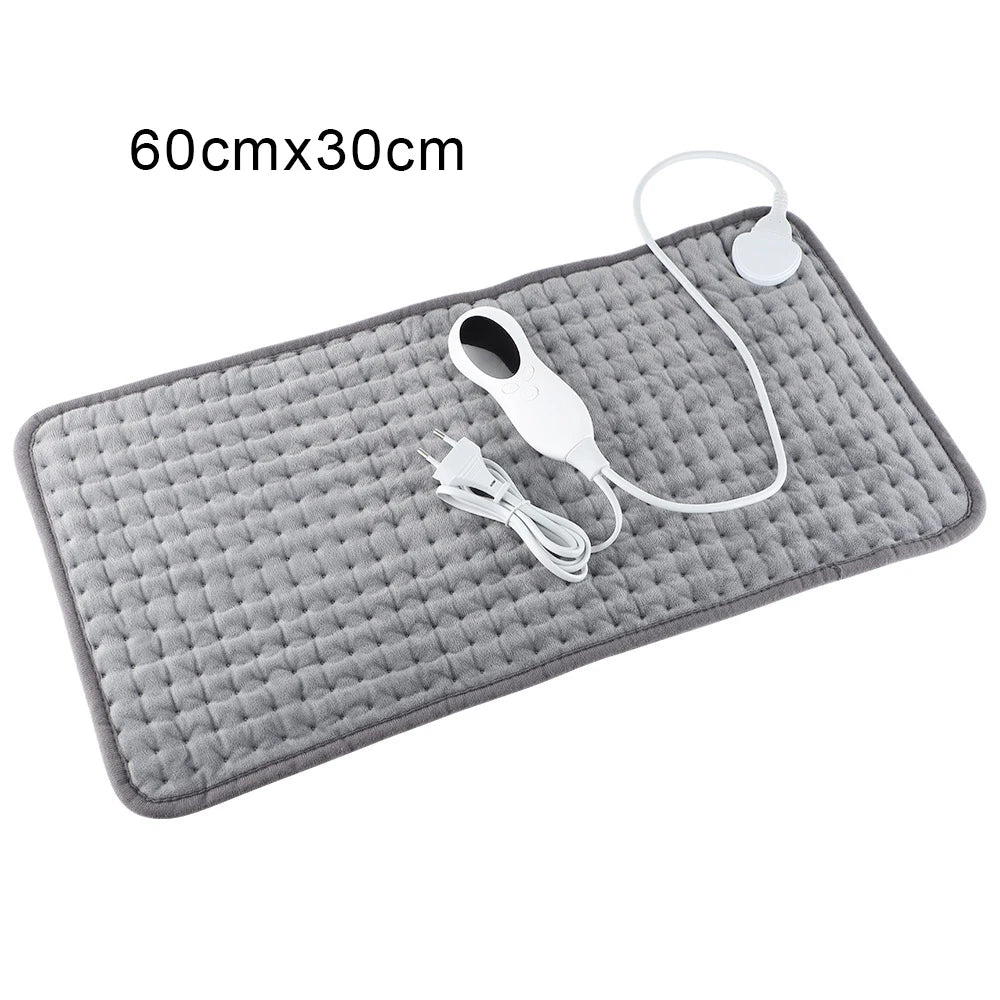 Manta Eléctrica Calefaccionada 220V con Sábana Térmica 60x30cm – Alivio para Espalda y Abdomen