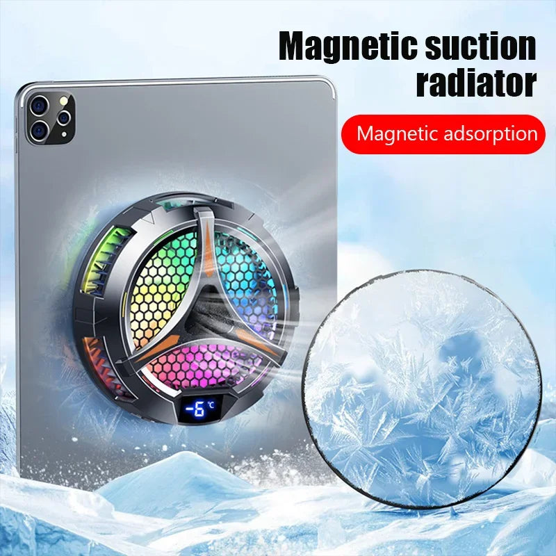 X42 Enfriador Magnético para Tablet y Celular con Soporte de Aluminio y Tecnología Peltier