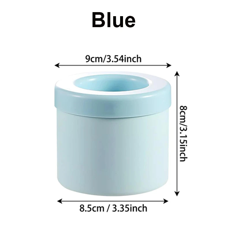Cubitera de Silicona Portátil Redonda – Molde para Hielo, Enfriador de Vino y Bebidas