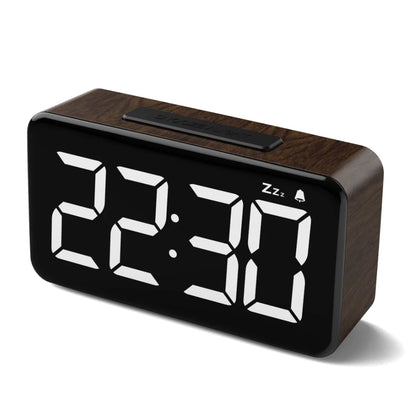 Reloj Despertador Digital LED con Carga USB y Brillo Ajustable – Formato 12/24H para Hogar y Oficina