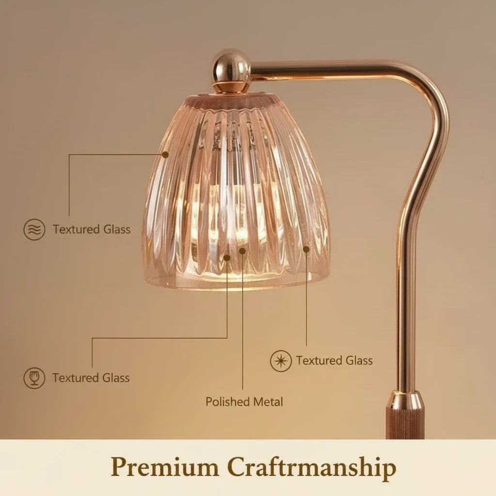 Lámpara Calentadora de Velas Aromaterapia 220V 50W – Luz Regulable para Café y Hogar