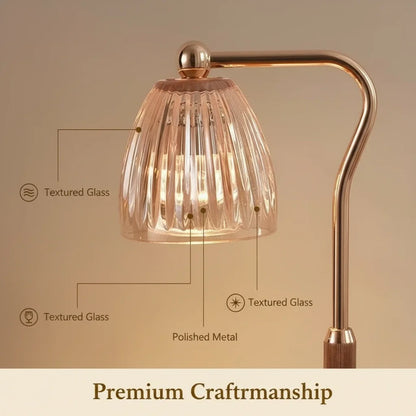 Lámpara Calentadora de Velas Aromaterapia 220V 50W – Luz Regulable para Café y Hogar