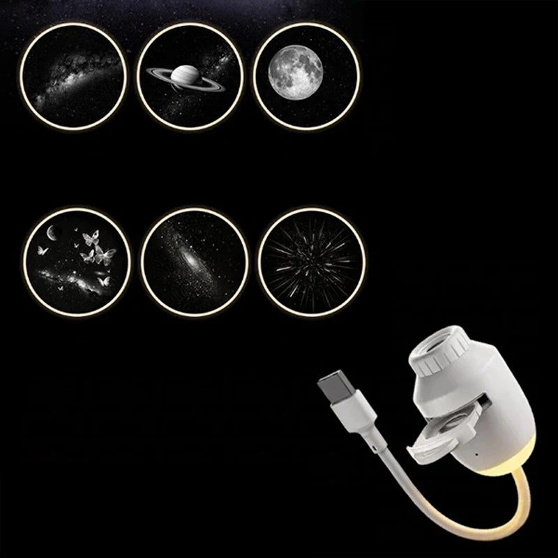 Lámpara Proyectora HD Galaxy 2026 USB – Luz Nocturna Cielo Estrellado Decoración Romántica