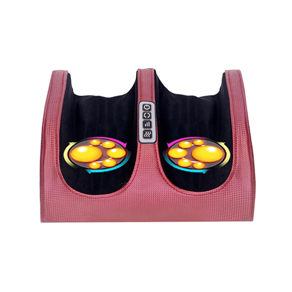 Masajeador Eléctrico para Pies Shiatsu con Amasado Profundo, Calor, Rodillos y Vibración para Alivio de Fatiga Muscular