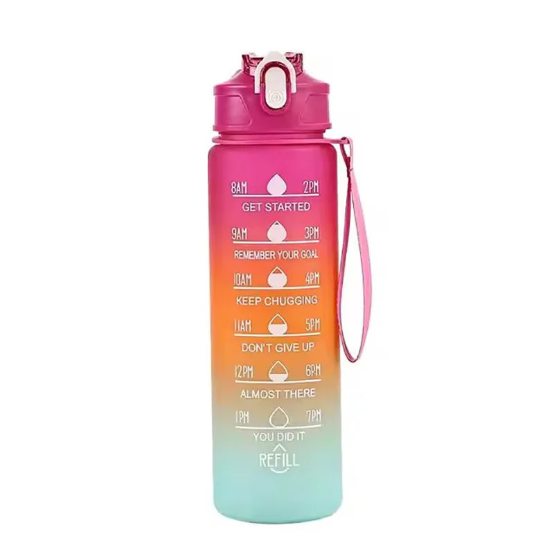Botella Deportiva de 700 ml con Sorbete y Marcador de Medidas | Diseño Degradado Frosted