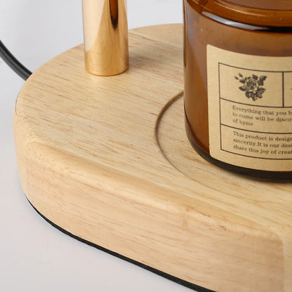Calentador de Velas 50W con Timer y Regulador – Vidrio para Decoración de Dormitorio