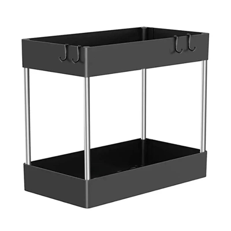 Organizador Bajo la Pileta 2 Niveles con Cajón Múltiple – Cocina y Baño (1 o 2 unidades)