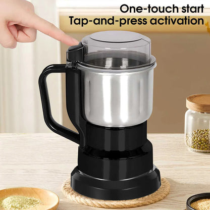 Procesador de Alimentos Eléctrico Multifunción 500ml 200W – Molinillo para Café, Granos y Especias con 4 Cuchillas
