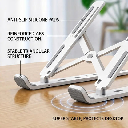 Soporte Plegable para Laptop con Ventilación y Múltiples Ángulos
