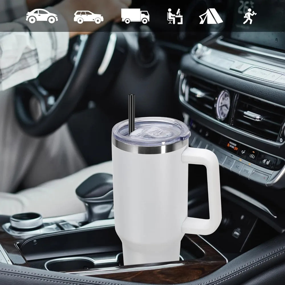 Vaso Térmico 1200 ml de Acero Inoxidable – Mantiene Bebidas Frías y Calientes por Más Tiempo