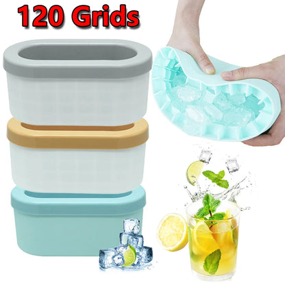 Cubitera de Silicona Portátil Redonda – Molde para Hielo, Enfriador de Vino y Bebidas