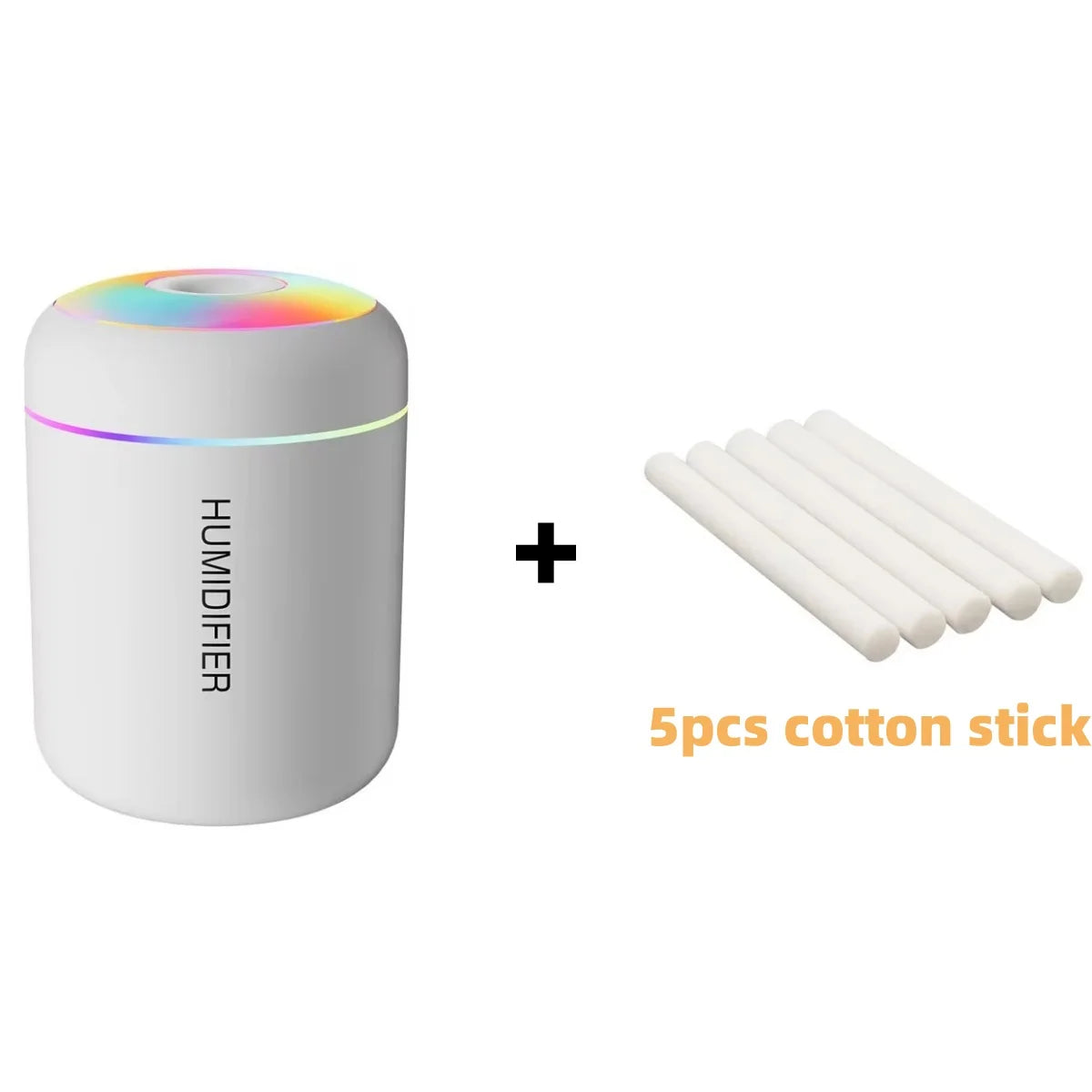 Humidificador de Aire Mini de 180 ml USB Eléctrico – Difusor de Aromas y Aceites Esenciales, Purificador de Aire con Niebla Aromática y Luz LED para Auto, Hogar y Dormitorio.