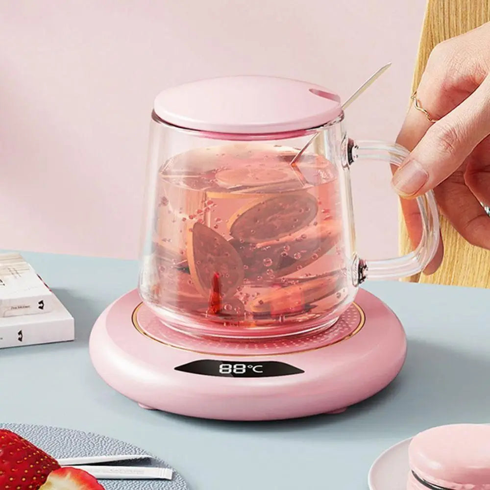 Posavasos Calentador de Temperatura Constante con 3 Ajustes de Temperatura, Portátil, USB