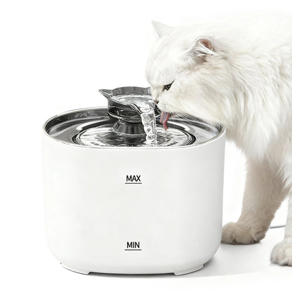 Dispensador de Agua Eléctrico Silencioso para Mascotas 2.2L USB con Filtro – Fuente Automática para Gatos