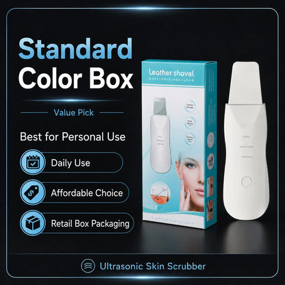 Limpiador Facial Ultrasónico con Iones y Microcorriente EMS – Limpieza Profunda de Poros