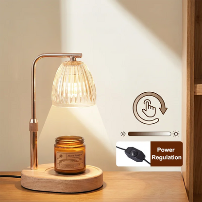 Lámpara Calentadora de Velas Aromaterapia 220V 50W – Luz Regulable para Café y Hogar